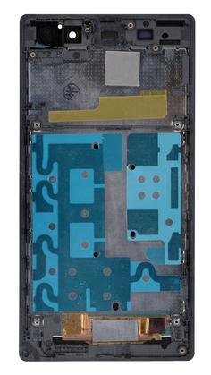 Матрица с тачскрином (модуль) для Sony Xperia Z1 C6902 черный с рамкой
